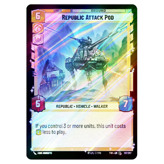 Star Wars Unlimited - Twilight of the Republic - Republic Attack Pod (Common) - 197/257 (Foil)