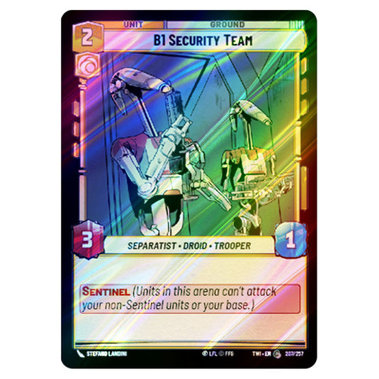 Star Wars Unlimited - Twilight of the Republic - B1 Security Team (Common) - 207/257 (Foil)