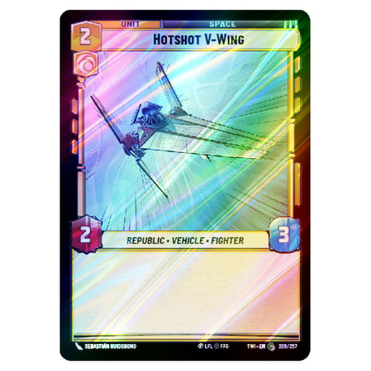 Star Wars Unlimited - Twilight of the Republic - Hotshot V-Wing (Common) - 209/257 (Foil)