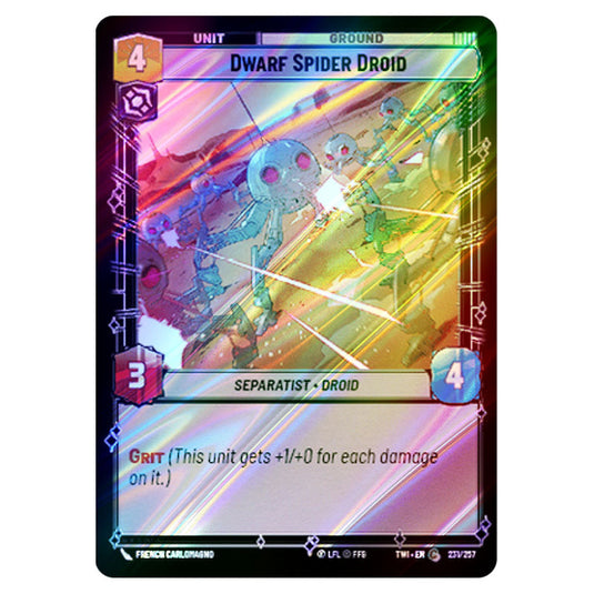 Star Wars Unlimited - Twilight of the Republic - Dwarf Spider Droid (Common) - 231/257 (Foil)