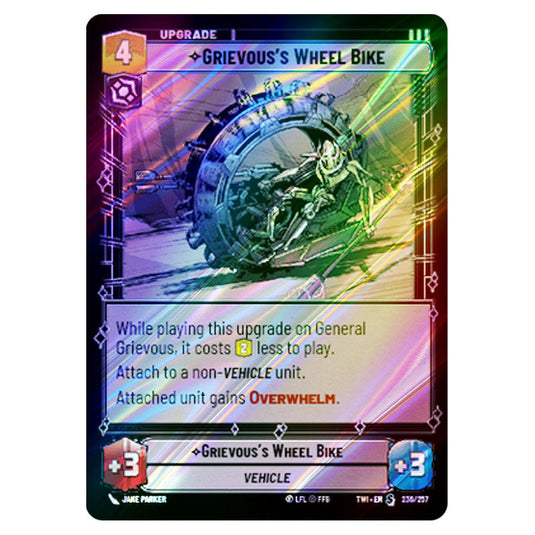 Star Wars Unlimited - Twilight of the Republic - Grievous's Wheel Bike (Special) - 236/257 (Foil)