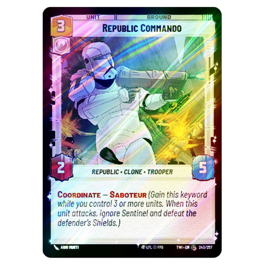Star Wars Unlimited - Twilight of the Republic - Republic Commando (Common) - 243/257 (Foil)