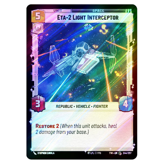 Star Wars Unlimited - Twilight of the Republic - Eta-2 Light Interceptor (Common) - 244/257 (Foil)