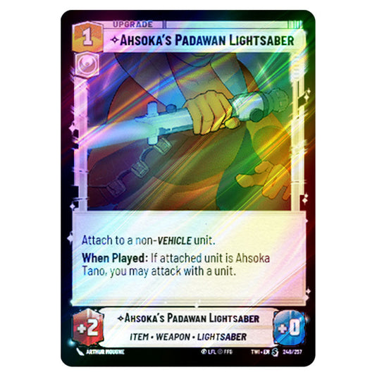 Star Wars Unlimited - Twilight of the Republic - Ahsoka's Padawan Lightsaber (Special) - 248/257 (Foil)