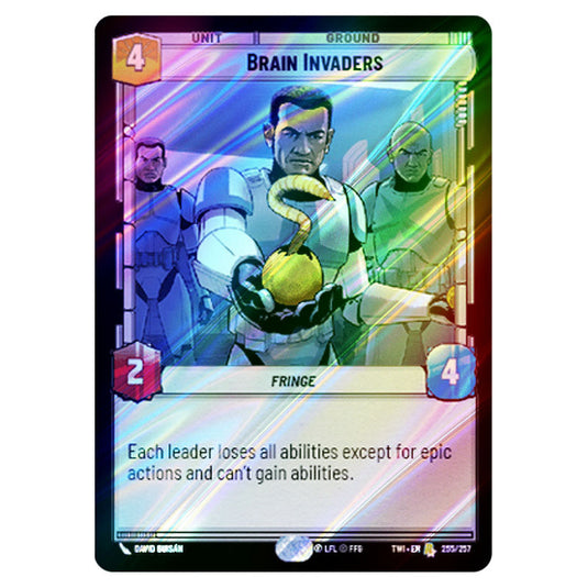 Star Wars Unlimited - Twilight of the Republic - Brain Invaders (Rare) - 255/257 (Foil)