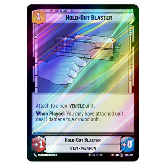 Star Wars Unlimited - Twilight of the Republic - Hold-Out Blaster (Common) - 256/257 (Foil)