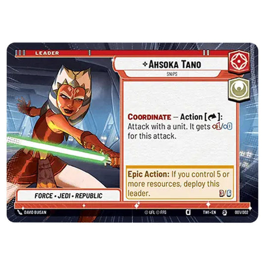 Star Wars Unlimited - Twilight of the Republic - Ahsoka Tano Snips (Special) - 286/257 (Hyperspace)