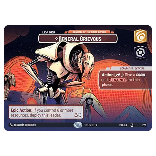 Star Wars Unlimited - Twilight of the Republic - General Grievous General of the Droid Armies (Special) - 272/257 (Showcase)