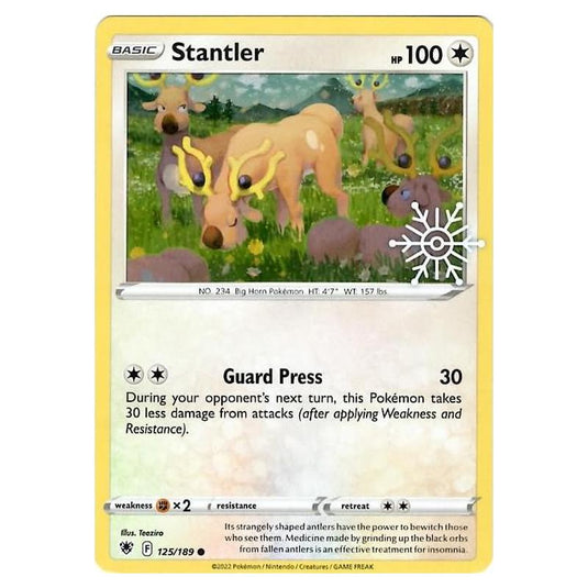Pokemon - Sword & Shield - Astral Radiance - Stantler - 125/189 (Holiday Calendar Stamped)