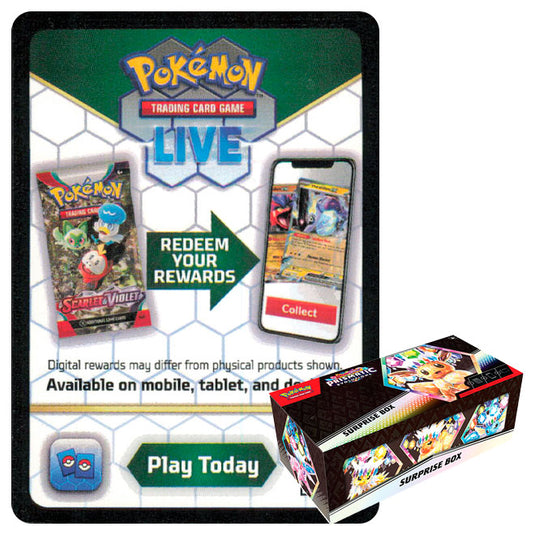 Pokemon - Scarlet & Violet - Prismatic Evolutions - Surprise Box - Online Code Card