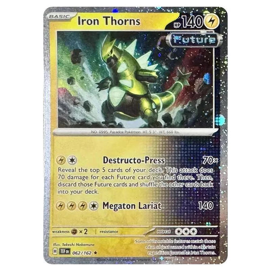 Pokemon - Scarlet & Violet - Temporal Forces - Iron Thorns - 062/162 (Cosmo Holo)
