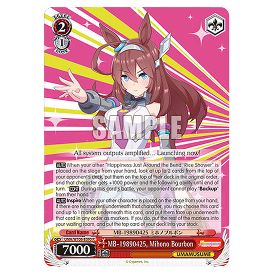 MB-19890425, Mihono Bourbon UMA/W106-E090 card from the Weiss Schwarz set Umamusume: Pretty Derby