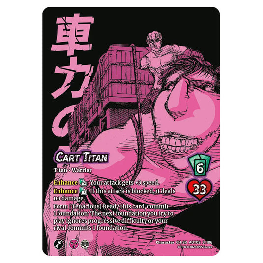 Cart Titan card from the Attack on Titan set Origins of Power CH-SR 02 003/186