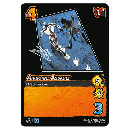 Airborne Assault card from the Attack on Titan set Origins of Power C 02 017/186