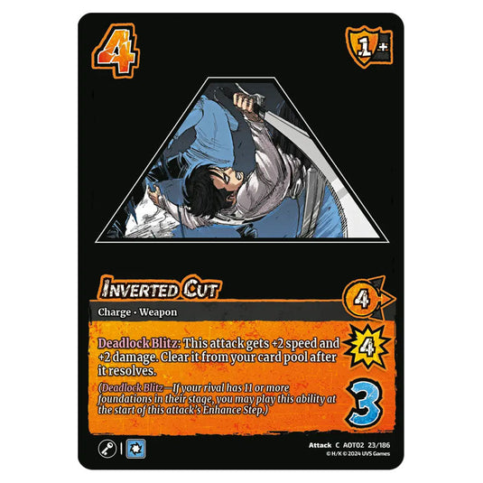 Inverted Cut card from the Attack on Titan set Origins of Power C 02 023/186