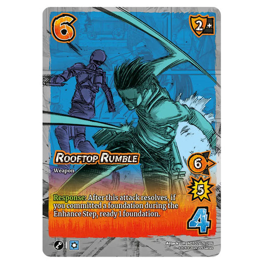 Rooftop Rumble card from the Attack on Titan set Origins of Power UR 02 026/186