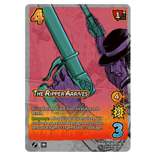 The Ripper Arrives card from the Attack on Titan set Origins of Power UR 02 080/186