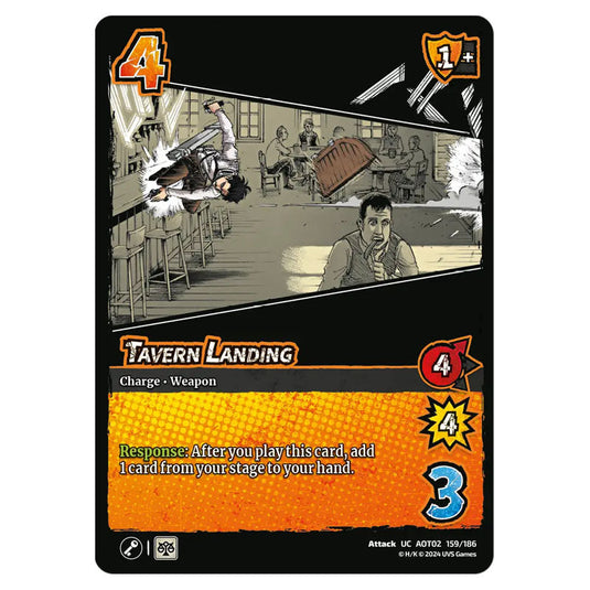 Tavern Landing card from the Attack on Titan set Origins of Power UC 02 159/186