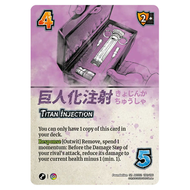 Attack on Titan - Origins of Power - Titan Injection (SR) - 186/186