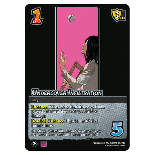 Undercover Infiltration card from the Attack on Titan set Apocalypse 065/189 03 