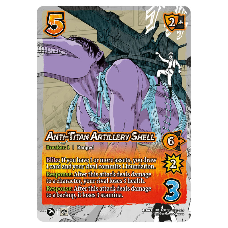 Attack on Titan - Apocalypse - Anti-Titan Artillery Shell (UR) - 150/1
