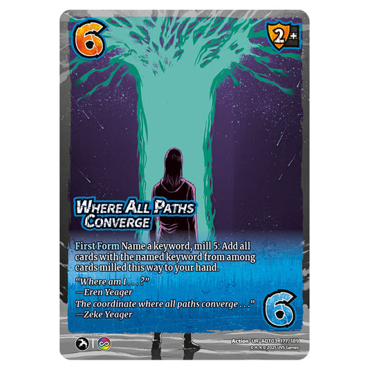Where All Paths Converge card from the Attack on Titan set Apocalypse 177/189 03 