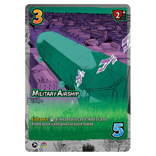 Military Airship card from the Attack on Titan set Apocalypse 181/189 03 