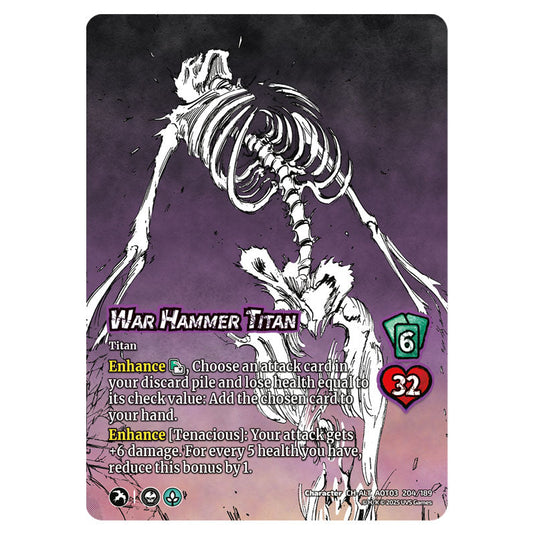 War Hammer Titan (Alternate Art) card from the Attack on Titan set Apocalypse 204/189 03 