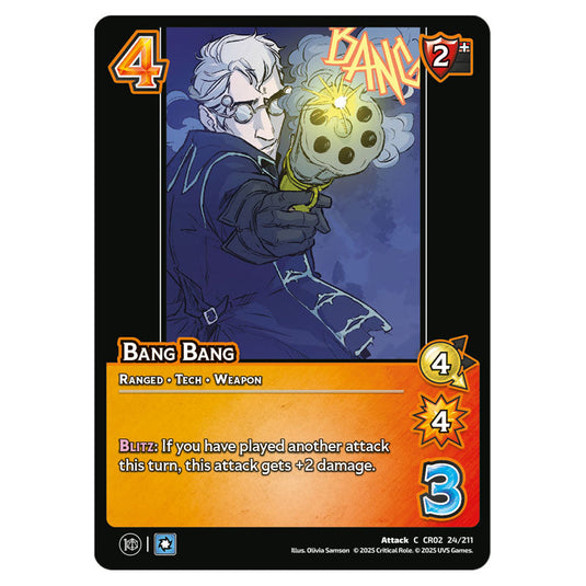 Bang Bang card from the Crtical Role set Heroes of Exandria