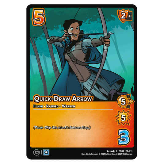 Quick-Draw Arrow card from the Crtical Role set Heroes of Exandria