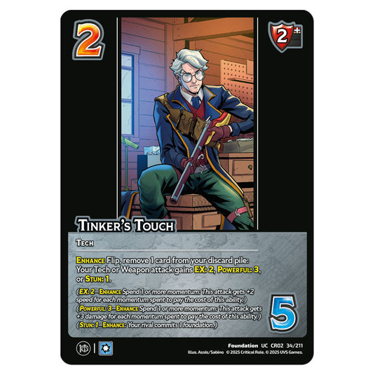 Tinker's Touch card from the Crtical Role set Heroes of Exandria