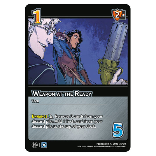 Weapon at the Ready card from the Crtical Role set Heroes of Exandria