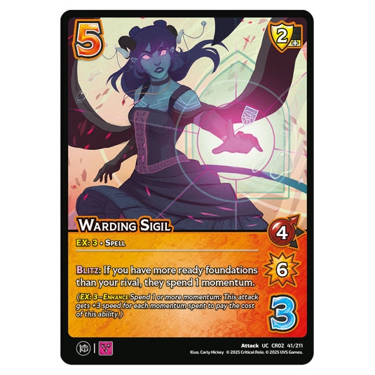 Warding Sigil card from the Crtical Role set Heroes of Exandria