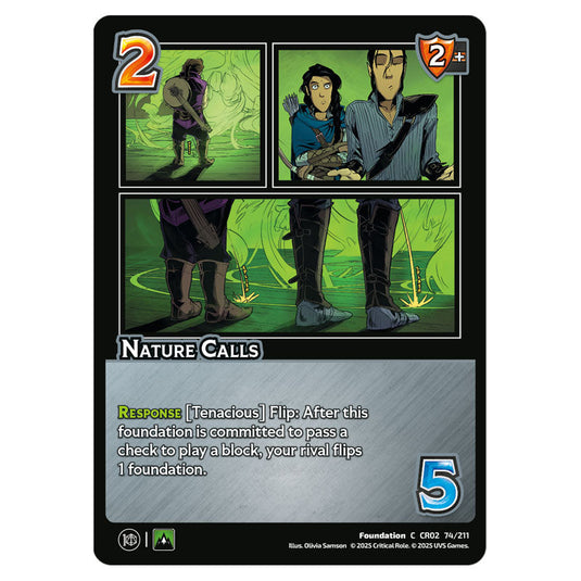 Nature Calls card from the Crtical Role set Heroes of Exandria