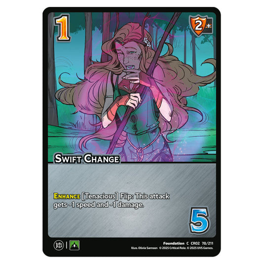 Swift Change card from the Crtical Role set Heroes of Exandria