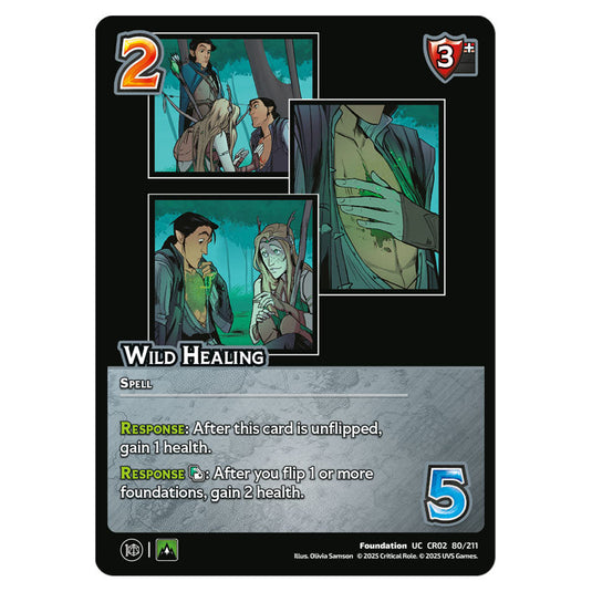 Wild Healing card from the Crtical Role set Heroes of Exandria
