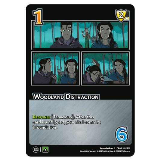 Woodland Distraction card from the Crtical Role set Heroes of Exandria