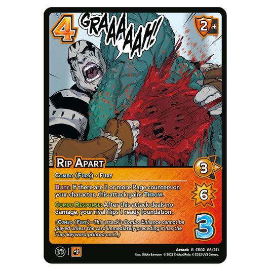 Rip Apart card from the Crtical Role set Heroes of Exandria