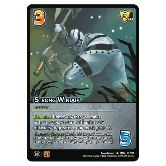 Strong Windup card from the Crtical Role set Heroes of Exandria