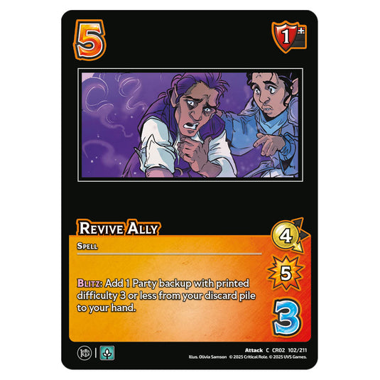 Revive Ally card from the Crtical Role set Heroes of Exandria