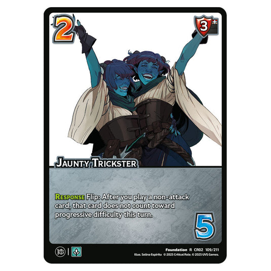 Jaunty Trickster card from the Crtical Role set Heroes of Exandria