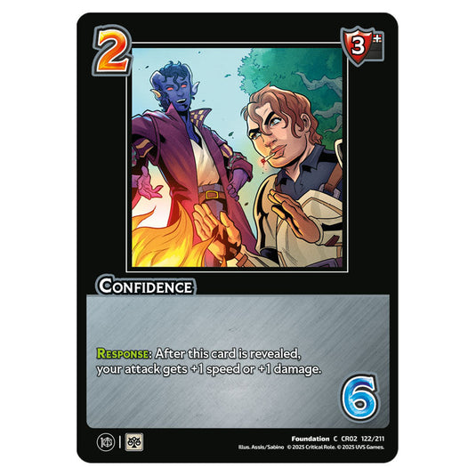 Confidence card from the Crtical Role set Heroes of Exandria