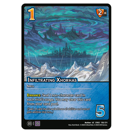 Infiltrating Xhorhas card from the Crtical Role set Heroes of Exandria
