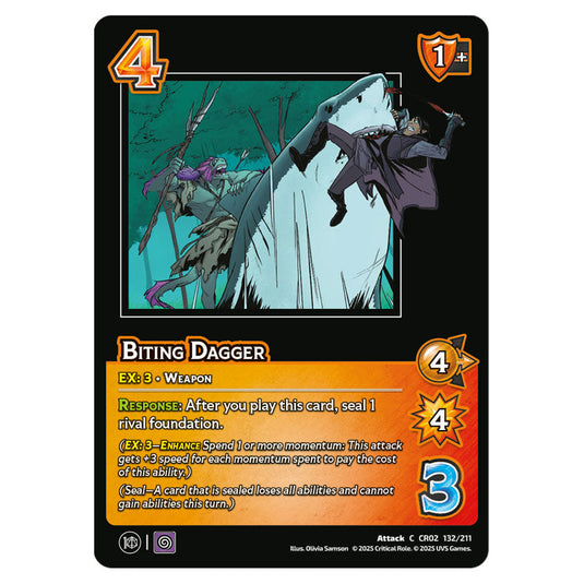 Biting Dagger card from the Crtical Role set Heroes of Exandria