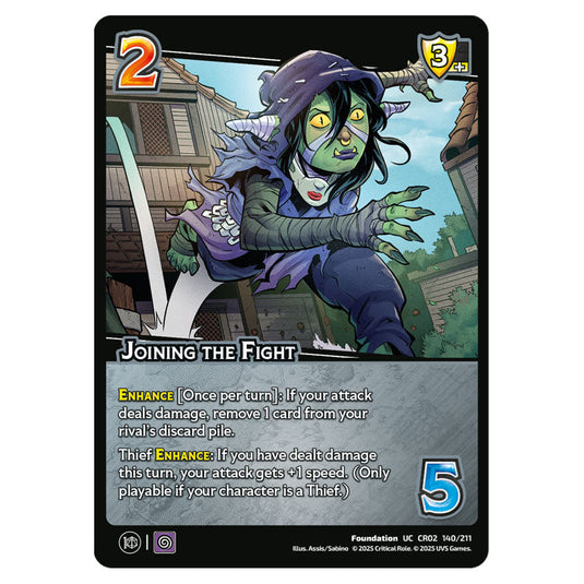 Joining the Fight card from the Crtical Role set Heroes of Exandria