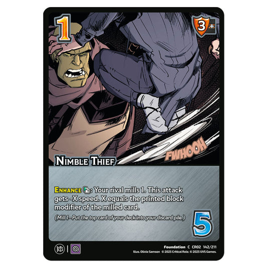 Nimble Thief card from the Crtical Role set Heroes of Exandria