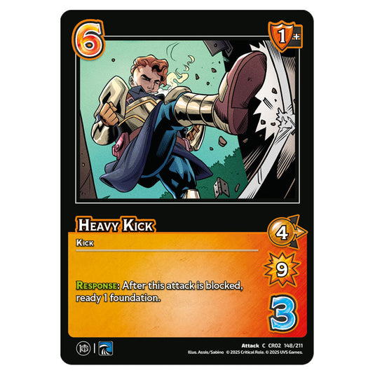 Heavy Kick card from the Crtical Role set Heroes of Exandria