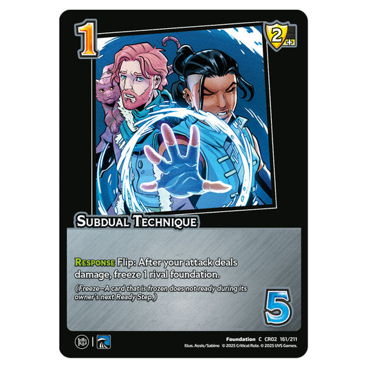 Subdual Technique card from the Crtical Role set Heroes of Exandria