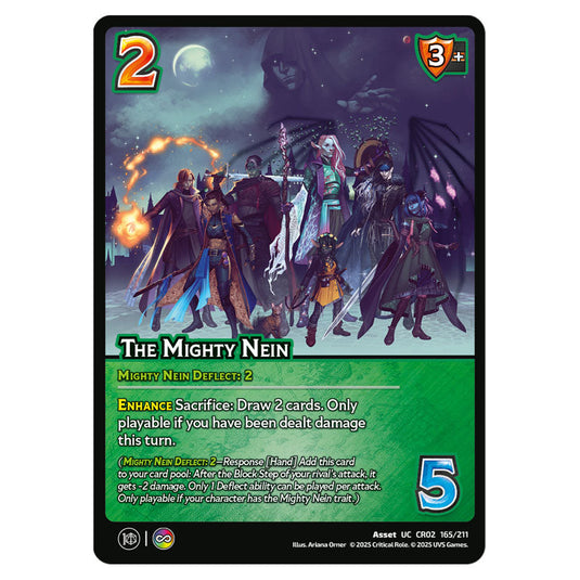 The Mighty Nein card from the Crtical Role set Heroes of Exandria