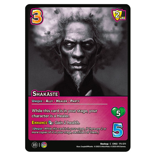 Shakaste card from the Crtical Role set Heroes of Exandria